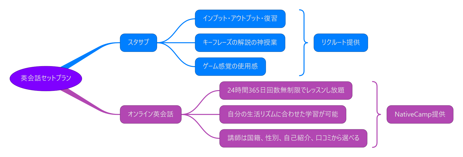 スタディサプリ English 構成概要（w61z.com 作成）